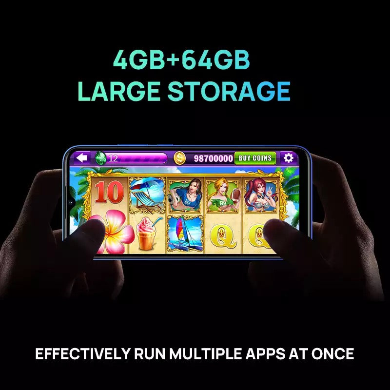 X96 Pro 4GB Ram 64GB 13MP Quad Camera Smart Phone Cellular Mobile Phone Android