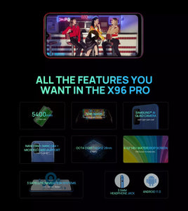 X96 Pro 4GB Ram 64GB 13MP Quad Camera Smart Phone Cellular Mobile Phone Android