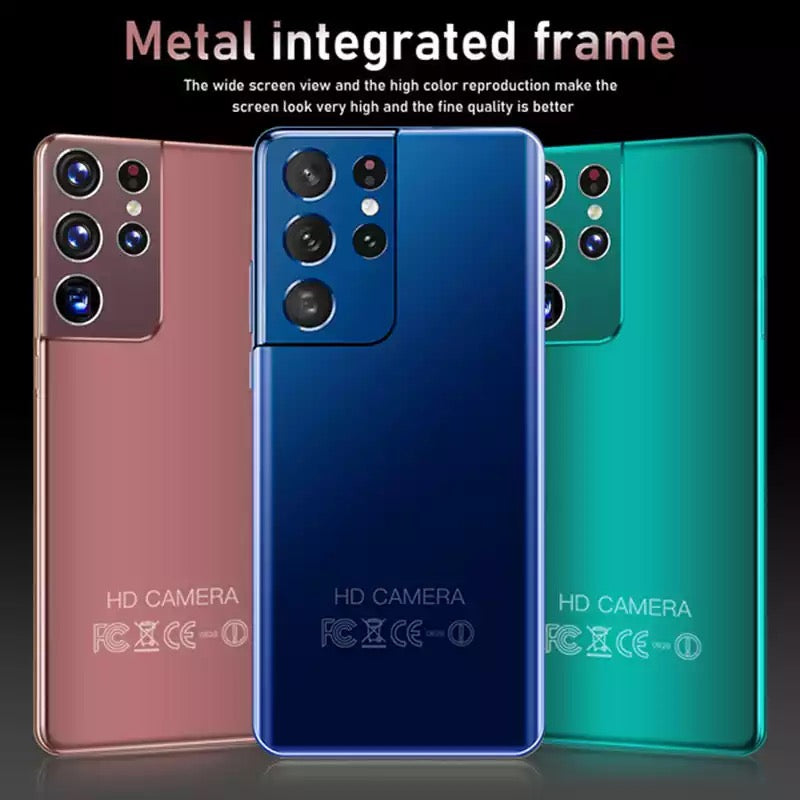 S21+Ultra Smartphone 7.3 inch 16GB+512GB 6800mAh Unlock Global Version 4G/5G Android10.0 Mobile phone Cellphone Smart Phone