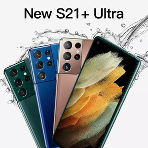 S21+Ultra Smartphone 7.3 inch 16GB+512GB 6800mAh Unlock Global Version 4G/5G Android10.0 Mobile phone Cellphone Smart Phone
